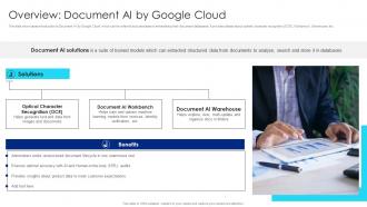 Overview Document AI By Google Cloud Google Chatbot Usage Guide AI SS V