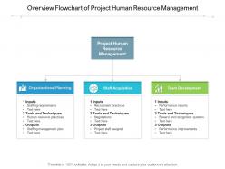Overview flowchart of project human resource management