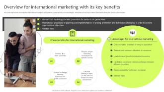Overview For International Marketing With Its Key Benefits Guide For International Marketing Management