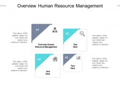 Overview human resource management ppt powerpoint presentation inspiration cpb