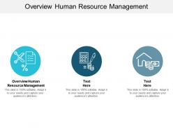 Overview human resource management ppt powerpoint presentation slides layout cpb