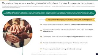 Overview Importance Of Organizational Cultural Change Management For Growth And Development CM SS