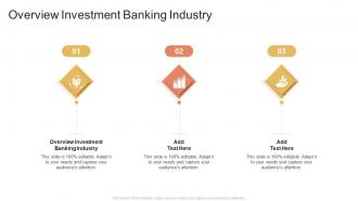Overview Investment Banking Industry In Powerpoint And Google Slides Cpb