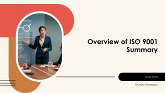 Overview ISO 9001 Summary PPT Presentation AT