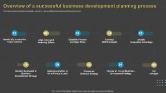 Overview Of A Successful Business Development Planning Process Overview Of Business Development Ideas