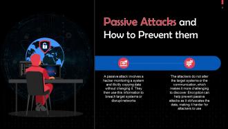 Overview Of Active And Passive Attacks In Cybersecurity Training PPT Interactive Editable