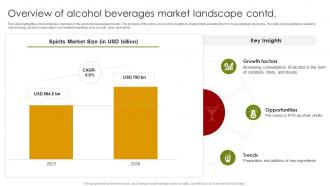 Overview Of Alcohol Beverages Market Landscape Global Alcohol Industry Outlook IR SS Graphical Analytical