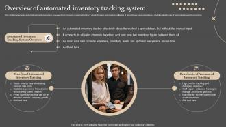 Overview Of Automated Inventory Tracking Strategies For Forecasting And Ordering Inventory