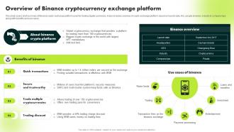 Overview Of Binance Cryptocurrency Exchange Platform Ultimate Guide To Blockchain BCT SS