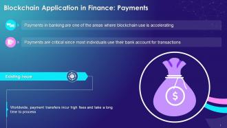 Overview Of Blockchain For Payments In Financial Systems Training Ppt