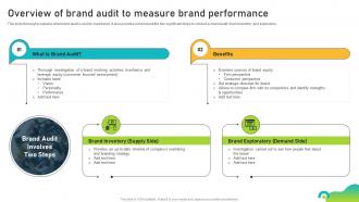 Overview Of Brand Audit To Measure Brand Performance Brand Equity Optimization Through Strategic Brand