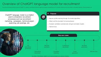 Overview Of ChatGPT Language Model For Unlocking Potential Of Recruitment ChatGPT SS V