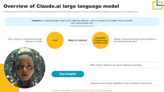 Overview Of Claude Ai Large Language Model Claude Ai A More Powerful Ai SS V