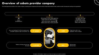 Overview Of Cobots Provider Cobot Products Accessories And Automation Equipment