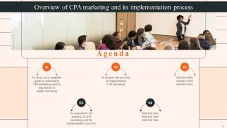 Overview Of CPA Marketing And Its Implementation Process Powerpoint Presentation Slides MKT CD V Pre-designed Downloadable
