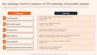 Overview Of CPA Marketing And Its Implementation Process Powerpoint Presentation Slides MKT CD V Best Customizable