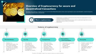 Overview Of Cryptocurrency For Secure And Decentralized Transactions Exploring The Role BCT SS