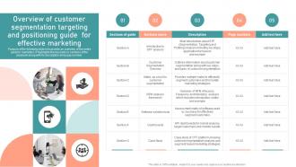 Overview Of Customer Segmentation Targeting Customer Segmentation Targeting And Positioning Guide