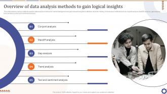 Overview Of Data Analysis Methods To Gain Guide For Data Collection Analysis MKT SS V
