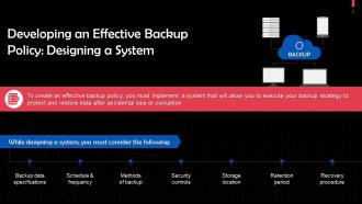 Overview Of Data Recovery In Cybersecurity Training PPT Informative Editable