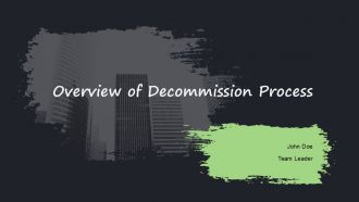 Overview Of Decommission Process PPT Mockup ACP