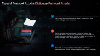 Overview Of Dictionary Password Attacks Training Ppt
