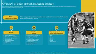Overview Of Direct Ambush Marketing Strategy Comprehensive Ambush Marketing MKT SS V