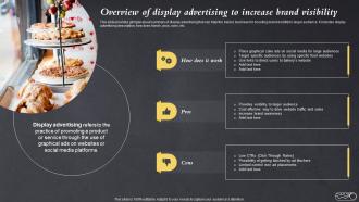 Overview Of Display Advertising To Increase Brand Visibility Efficient Bake Shop MKT SS V