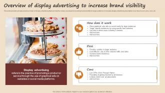Overview Of Display Advertising To Increase Brand Visibility Streamlined Advertising Plan