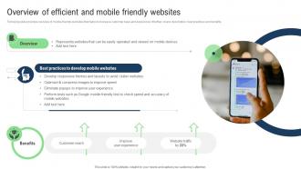 Overview Of Efficient And Mobile Sales Improvement Strategies For Ecommerce Website