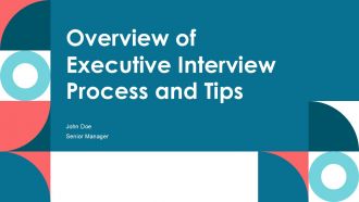 Overview Of Executive Interview Process And Tips PPT Structure ACP