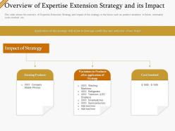 Overview of expertise extension strategy and its impact ppt gallery