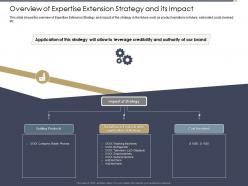 Overview of expertise extension strategy and its impact refrigerator ppt powerpoint visual aids
