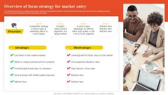 Overview Of Focus Strategy For Market Entry Low Cost And Differentiated Focused Strategy