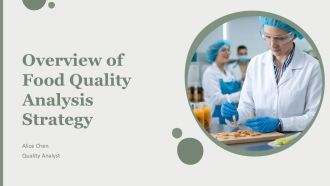Overview Of Food Quality Analysis Strategy PPT Example AT