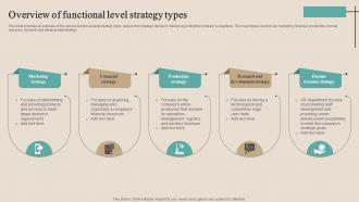 Overview Of Functional Level Strategy Types Optimizing Functional Level Strategy SS V