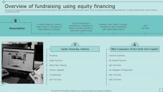 Overview Of Fundraising Using Equity Financing Strategic Fundraising Plan