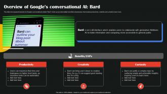 Overview Of Googles Conversational AI Bard AI Google To Augment Business Operations AI SS V