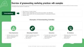 Overview Of Greenwashing Marketing Practices Green Marketing Guide For Sustainable Business MKT SS
