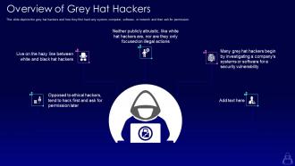 Overview of grey hat hackers ppt powerpoint presentation layouts visual aids