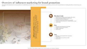 Overview Of Influencer Marketing Elevating Sales Revenue With New Bakery MKT SS V