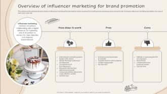 Overview Of Influencer Marketing Implementing Advanced Advertising Plan For Bakery Business Mkt Ss