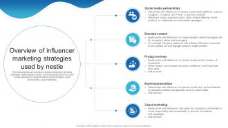 Overview Of Influencer Marketing Strategies Used By Nestle Detailed Analysis Of Nestles Marketing Strategy SS