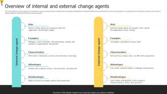 Overview Of Internal And External Change Agents Changemakers Catalysts Organizational CM SS V