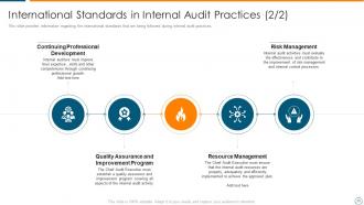 Overview of internal audit planning checklist and process of the company powerpoint presentation slides