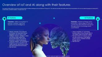 Overview Of IOT And Ai Along With Their Features Merging AI And IOT