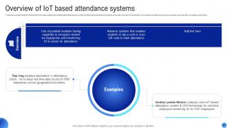 Overview Of IoT Based Attendance Applications Of IoT In Education Sector IoT SS V