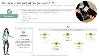 Overview Of IoT Enabled Data For Smart Atms Comprehensive Guide For IoT SS
