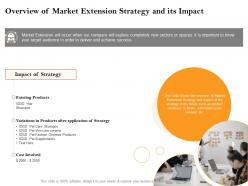 Overview of market extension strategy and its impact pet ppt powerpoint presentation styles maker