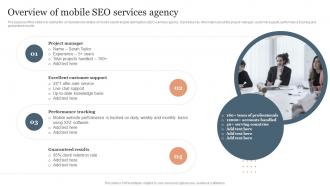 Overview Of Mobile SEO Services Agency SEO Services To Reduce Mobile Application